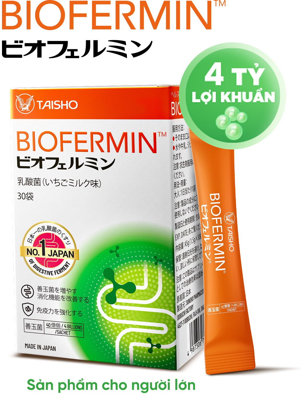 Biofermin người lớn dạng gói