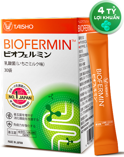 Biofermin người lớn dạng gói chứa 4 tỷ lợi khuẩn hỗ trợ tiêu hóa