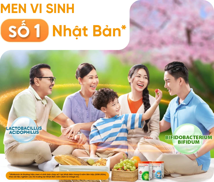Men vi sinh Biofermin số 1 Nhật Bản cho cả gia đình